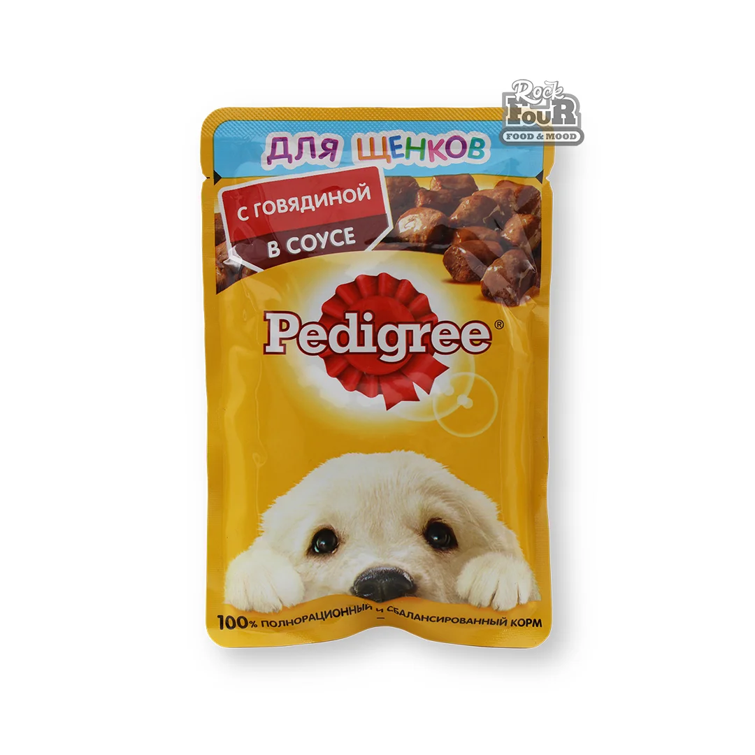 Dog food "Pedigree" beef in sauce 85g